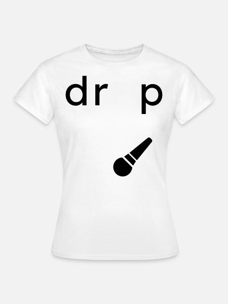 Drop the Microphone Geschenk - Frauen T-Shirt - Weiß