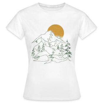 Matterhorn Alpen Berge - Frauen T-Shirt - Weiß - Vorne - AI Model Female 172 dark (172cm)