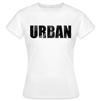 URBAN - Frauen T-Shirt - Weiß - Vorne - AI Model Female 172 dark (172cm)