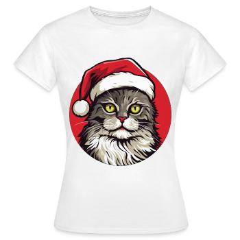 Cats Christmas - Women's T-Shirt - white - Front - AI Model Female 172 dark (172cm)