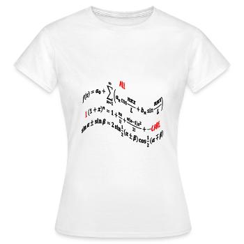 Mathe Formeln - Frauen T-Shirt - Weiß - Vorne - AI Model Female 172 dark (172cm)