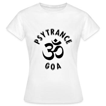Psytrance Goa - Frauen T-Shirt - Weiß - Vorne - AI Model Female 172 dark (172cm)