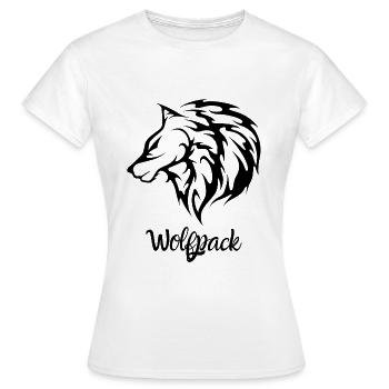 Loup - T-shirt Femme - blanc - Devant - AI Model Female 172 dark (172cm)