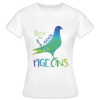 Colombe - T-shirt Femme - blanc - Devant - AI Model Female 172 dark (172cm)