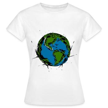 Monde - T-shirt Femme - blanc - Devant - AI Model Female 172 dark (172cm)