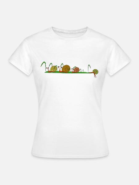 escargot - T-shirt Femme - blanc