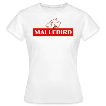 Mallebird Insel - Frauen T-Shirt - Weiß - Vorne - AI Model Female 172 dark (172cm)