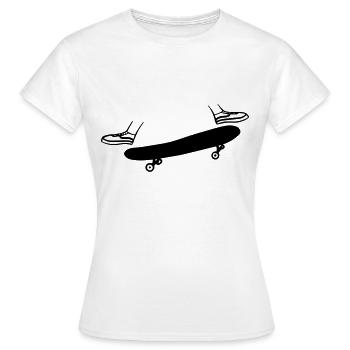 Skate Ollie - Frauen T-Shirt - Weiß - Vorne - AI Model Female 172 dark (172cm)