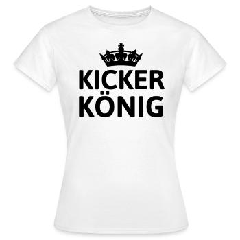 KICKER KÖNIG - T-shirt Femme - blanc - Devant - AI Model Female 172 dark (172cm)