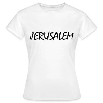 jerusalem - Frauen T-Shirt - Weiß - Vorne - AI Model Female 172 dark (172cm)