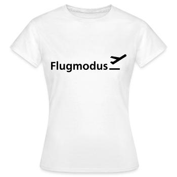 Flugmodus - Frauen T-Shirt - Weiß - Vorne - AI Model Female 172 dark (172cm)
