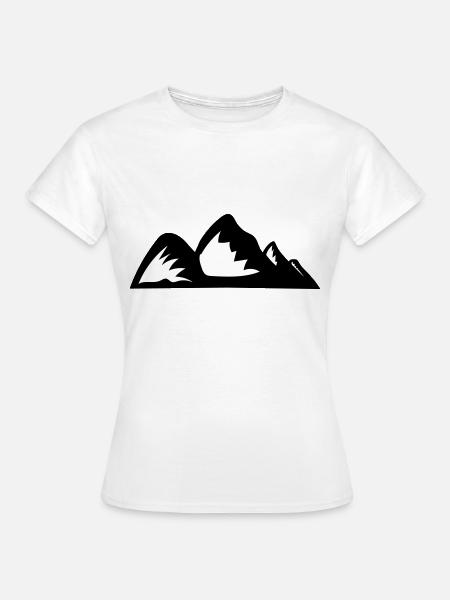 Berge Berg Gebirge 12 - Frauen T-Shirt - Weiß