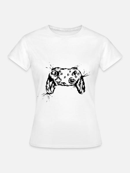 Gaming Controller - Frauen T-Shirt - Weiß
