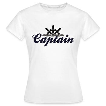 Capitaine Capitaine - T-shirt Femme - blanc - Devant - AI Model Female 172 dark (172cm)