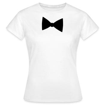 Fliege - Frauen T-Shirt - Weiß - Vorne - AI Model Female 172 dark (172cm)