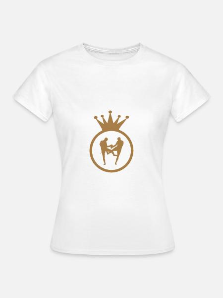 Muay-thai - Thailändisches Boxen - Frauen T-Shirt - Weiß