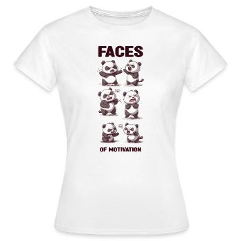 Angry Panda - Women's T-Shirt - white - Front - AI Model Female 172 dark (172cm)
