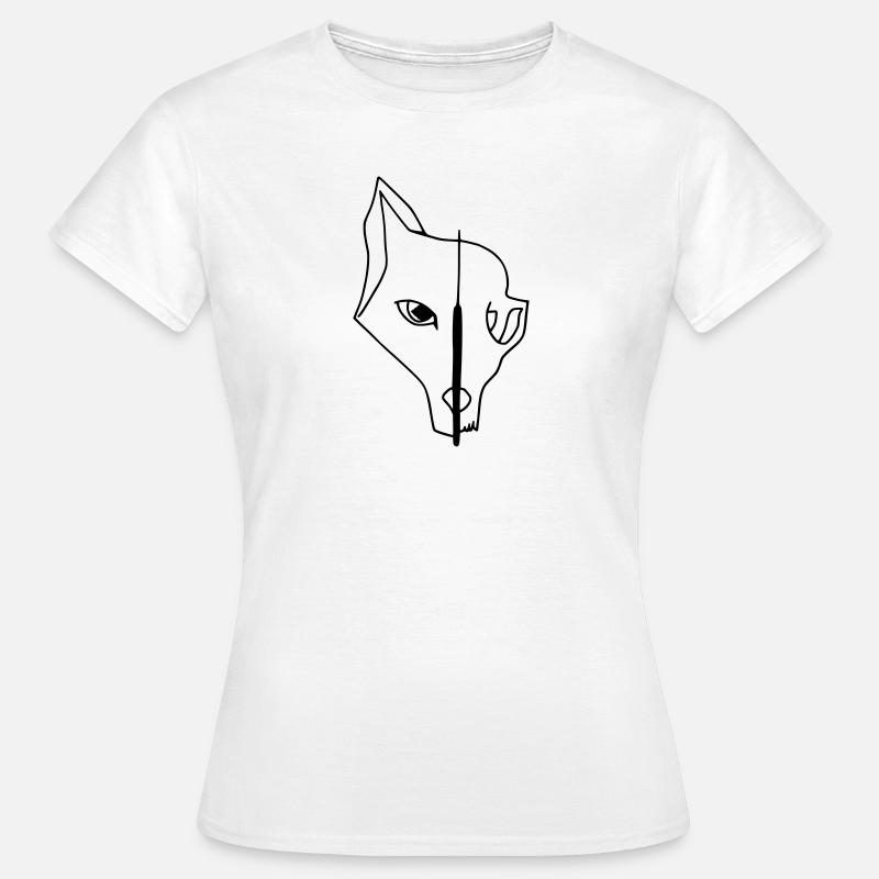Fox Skull - Frauen T-Shirt - Weiß