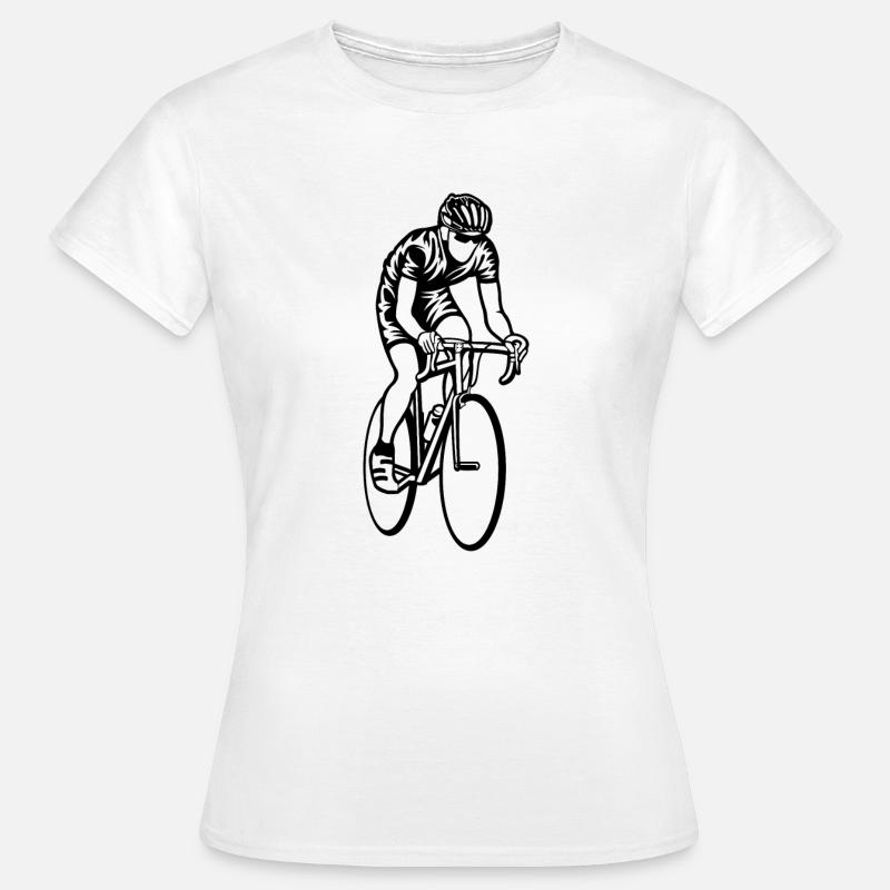 Course / Vélo de course 01_schwarz - T-shirt Femme - blanc