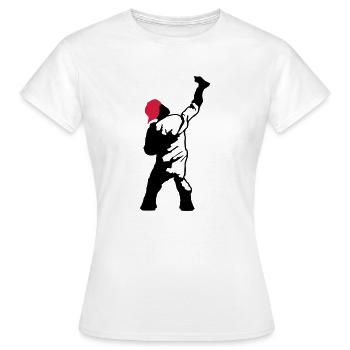 graffiti sprayer - Frauen T-Shirt - Weiß - Vorne - AI Model Female 172 dark (172cm)
