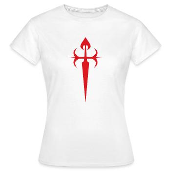 Croix de Santiago - T-shirt Femme - blanc - Devant - AI Model Female 172 dark (172cm)