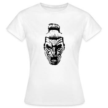 Angry Warrior - Frauen T-Shirt - Weiß - Vorne - AI Model Female 172 dark (172cm)