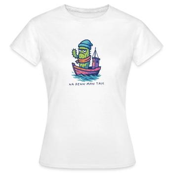 Bas allemand cactus na denn homme tau botte - T-shirt Femme - blanc - Devant - AI Model Female 172 dark (172cm)
