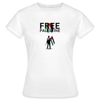 Palestine libre - T-shirt Femme - blanc - Devant - AI Model Female 172 dark (172cm)