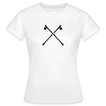 Nordic Walking - T-shirt Femme - blanc - Devant - AI Model Female 172 dark (172cm)