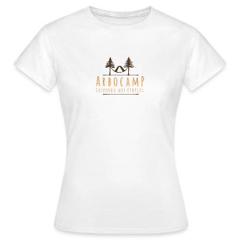 ArboCamp - T-shirt Femme - blanc - Devant - AI Model Female 172 dark (172cm)