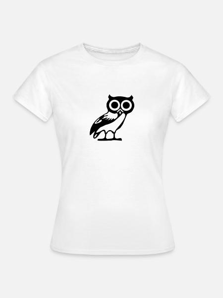 Eule - Frauen T-Shirt - Weiß