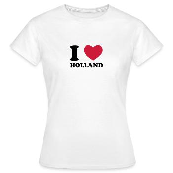 holland - Frauen T-Shirt - Weiß - Vorne - AI Model Female 172 dark (172cm)