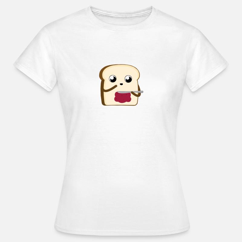 Bread smeared jam - Women's T-Shirt - white