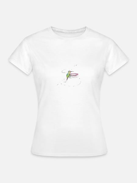Kolibri Tattoo - Frauen T-Shirt - Weiß