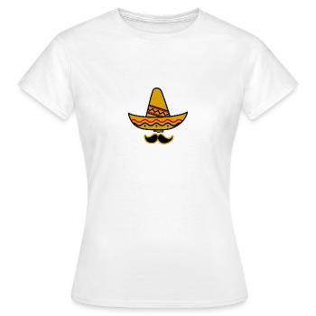 sombrero - T-shirt Femme - blanc - Devant - AI Model Female 172 dark (172cm)