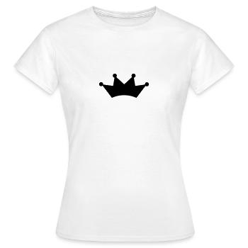 crown - Frauen T-Shirt - Weiß - Vorne - AI Model Female 172 dark (172cm)