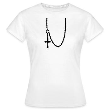 Collier - T-shirt Femme - blanc - Devant - AI Model Female 172 dark (172cm)