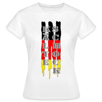 IM Kälteschock Kalt Kälte - Frauen T-Shirt - Weiß - Vorne - AI Model Female 172 dark (172cm)