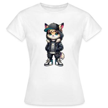 Hubutz urban look - Women's T-Shirt - white - Front - AI Model Female 172 dark (172cm)