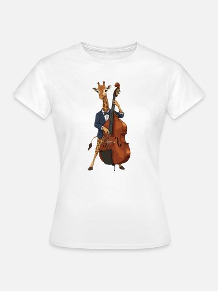 Giraffen-Jazz - Frauen T-Shirt - Weiß