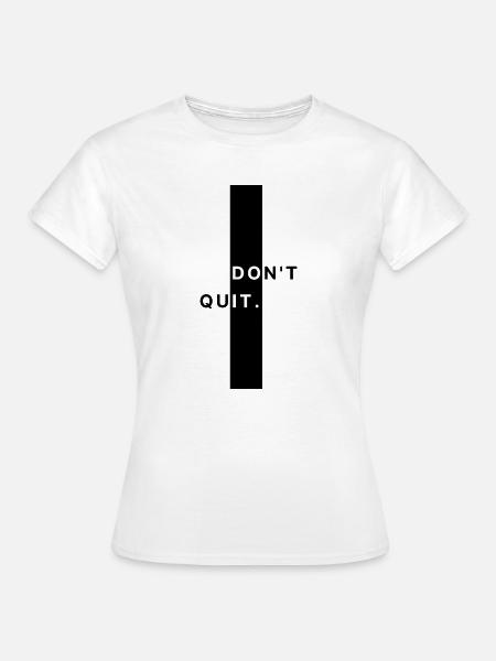 Do It Typo in Schwarz-Weiß - Frauen T-Shirt - Weiß