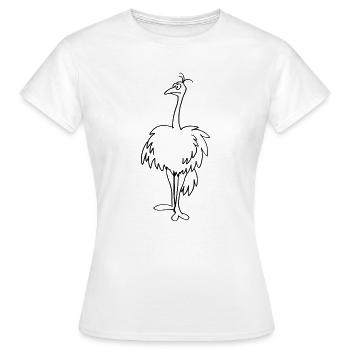 Strauss - Frauen T-Shirt - Weiß - Vorne - AI Model Female 172 dark (172cm)