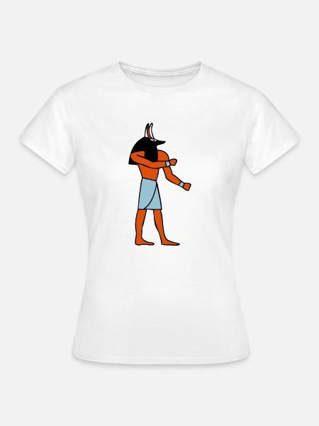 pharahon anubis - Frauen T-Shirt - Weiß