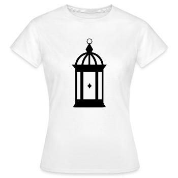 lanterne - T-shirt Femme - blanc - Devant - AI Model Female 172 dark (172cm)