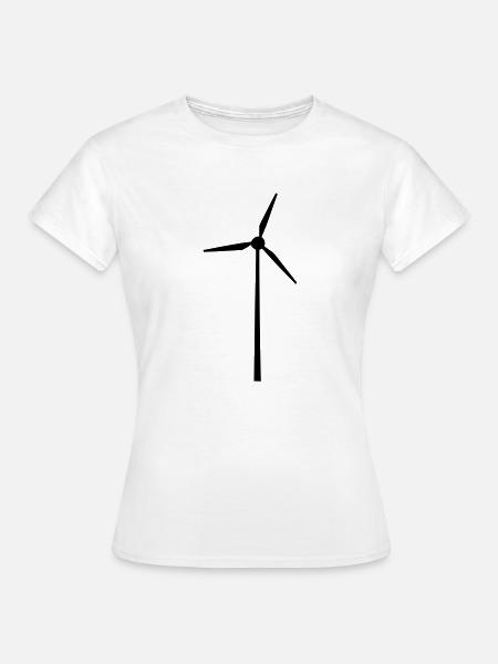 Windrad für Erneuerbare Energien - Frauen T-Shirt - Weiß