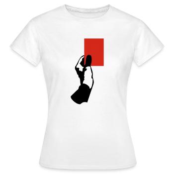 Rote Karte! - Frauen T-Shirt - Weiß - Vorne - AI Model Female 172 dark (172cm)