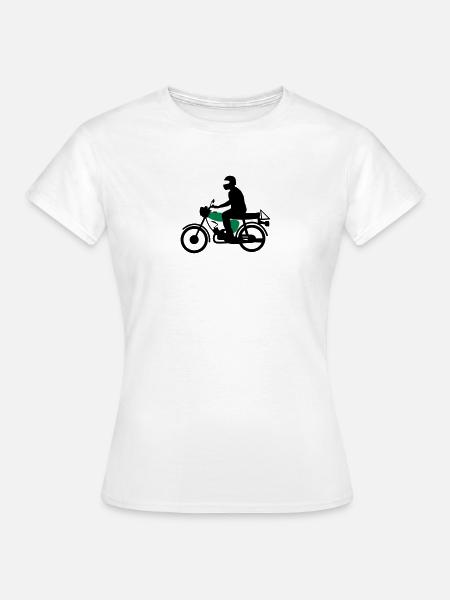 Fahrzeug - Simson S51 - Frauen T-Shirt - Weiß
