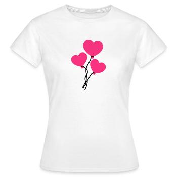 Ballon - T-shirt Femme - blanc - Devant - AI Model Female 172 dark (172cm)