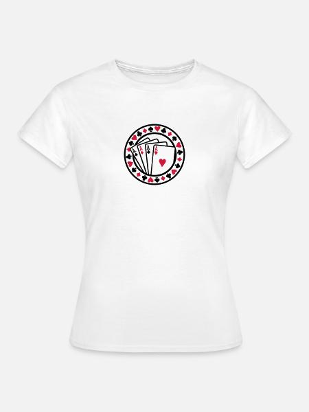 Poker - Women's T-Shirt - white