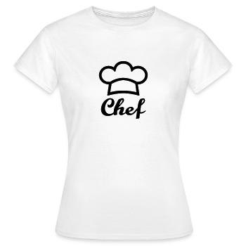 Chef's hat - Women's T-Shirt - white - Front - AI Model Female 172 dark (172cm)